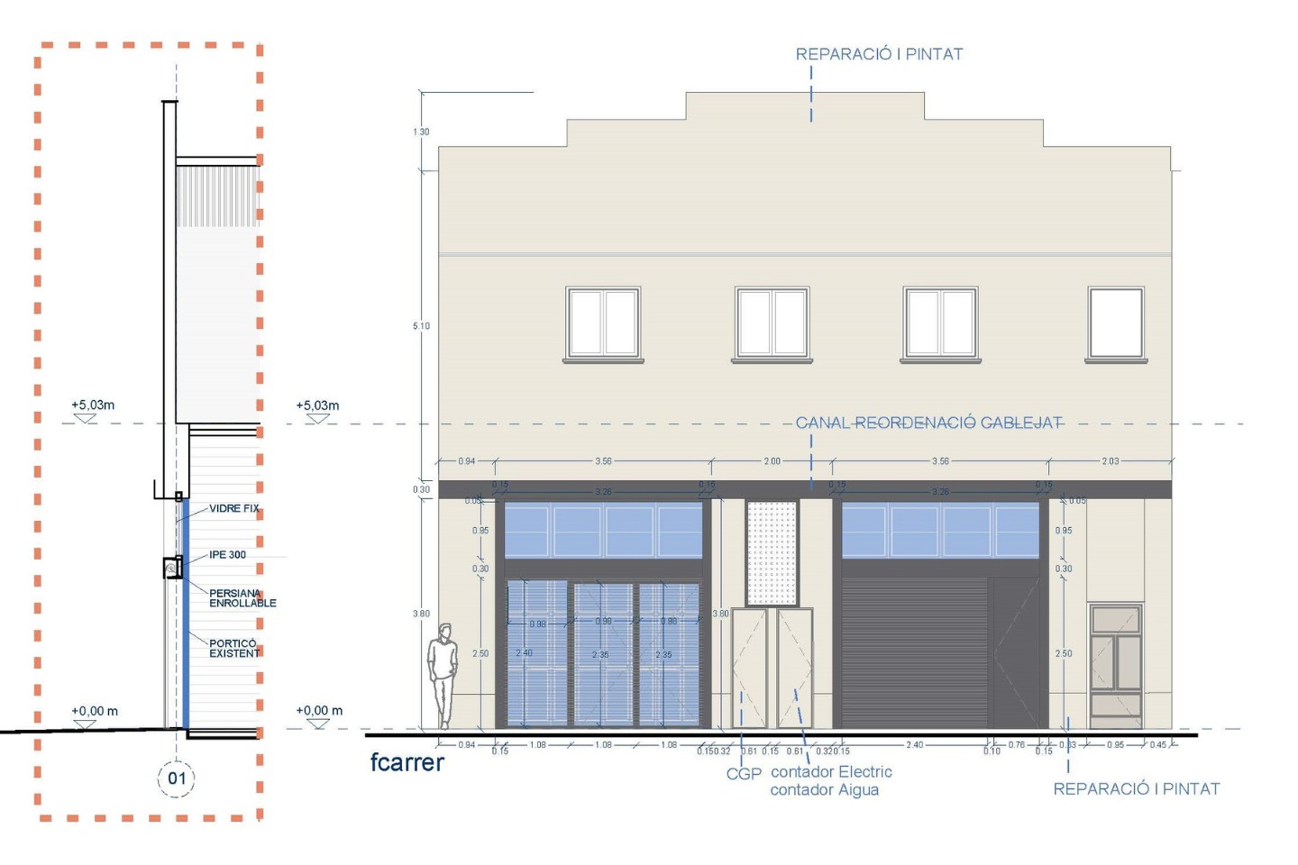 Pere Serra Arquitectura. Rehabilitació de nau industrial al carrer Pujades
