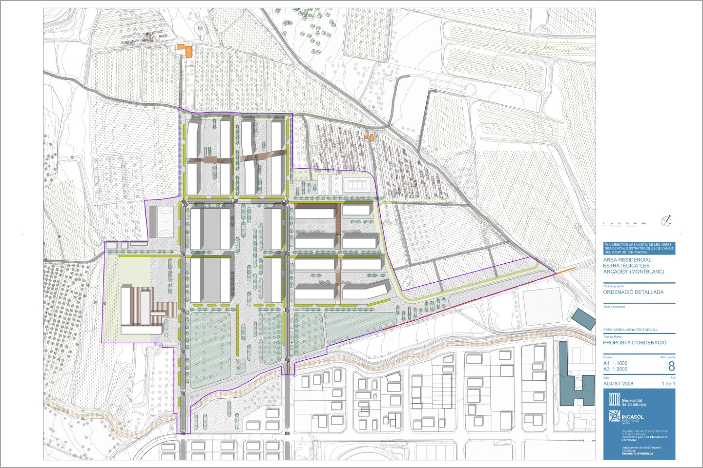 Pere Serra Arquitectura. Àrea residencial estratègica (ARE) de Les Arcades a Montblanc, a la Conca de Barberà.