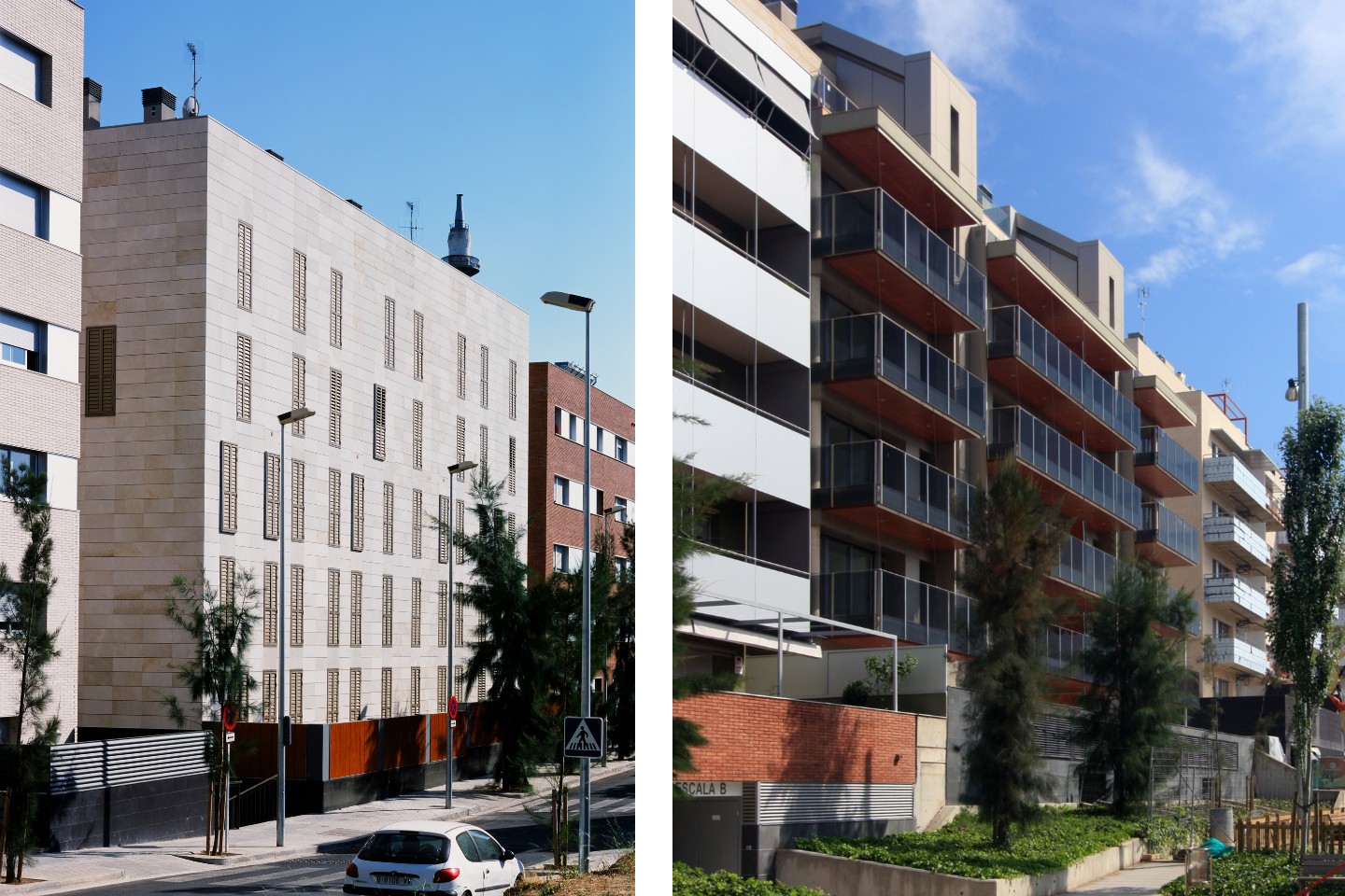 Pere Serra Arquitectura. Edifici de 19 habitatges i aparcament a l'Avinguda Indústria de Sant Just Desvern.