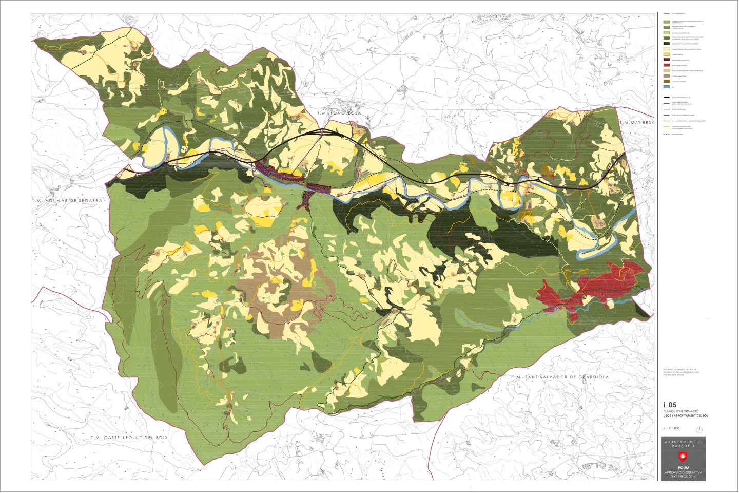 Pere Serra Arquitectura. Pla d'ordenació urbanística del municipi (POUM) de Rajadell, al Bages.