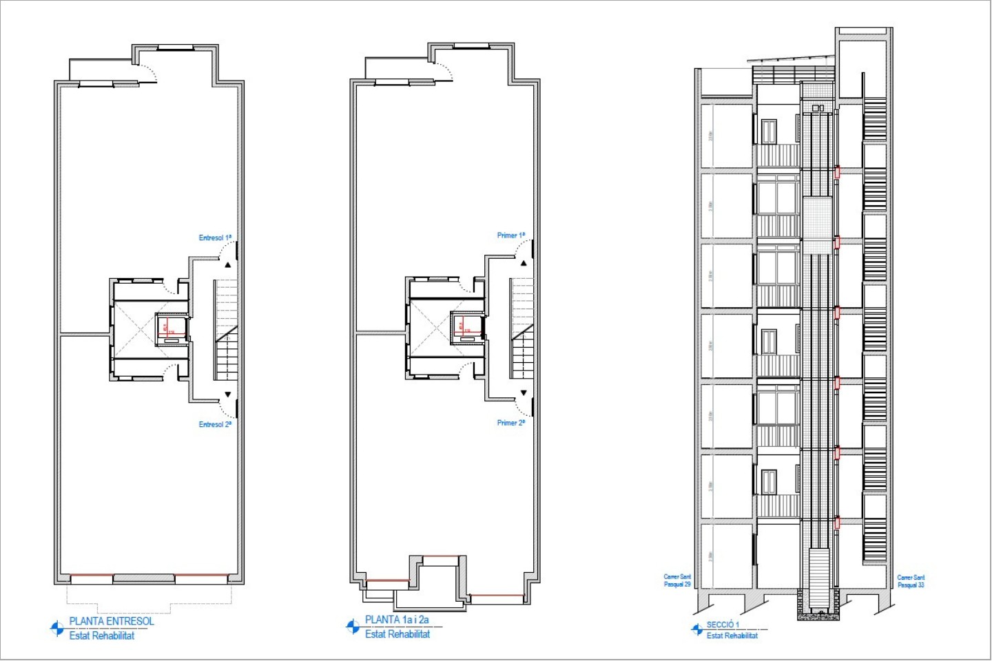 Projecte de rehabilitació de 11 edificis plurifamiliars al sector SCG 107 de Santa Coloma de Gramanet 4 Pere Serra Arquitectura. Projecte de rehabilitació de 11 edificis plurifamiliars al sector SCG 107 de Santa Coloma de Gramanet