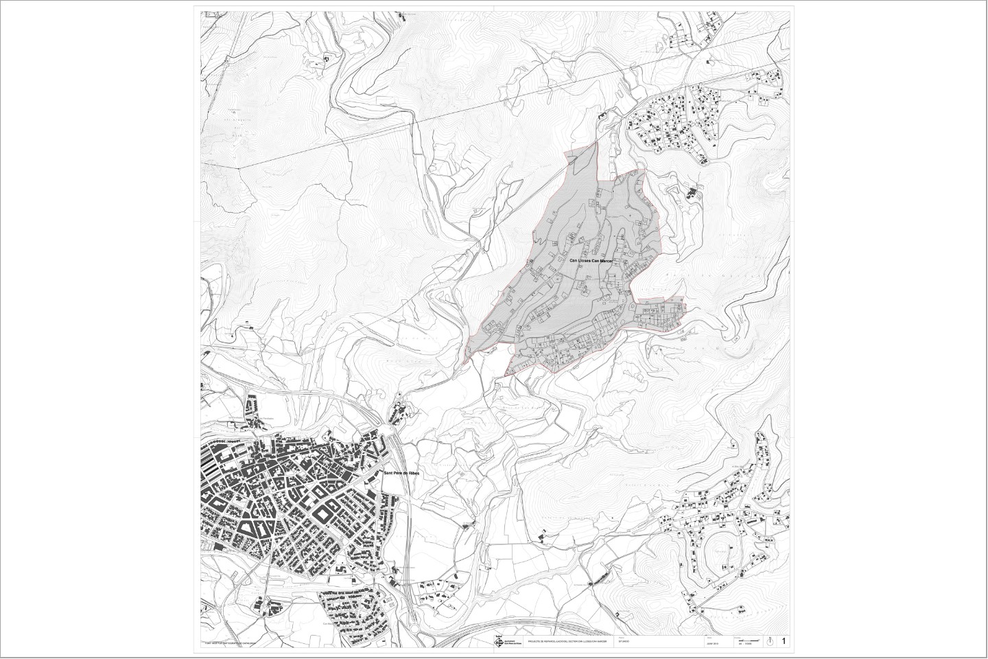 Projecte de reparcel·lació del sector Can Lloses - Can Marcer, a Sant Pere de Ribes Pere Serra Arquitectura.Projecte de reparcel·lació del sector Can Lloses - Can Marcer, a Sant Pere de Ribes